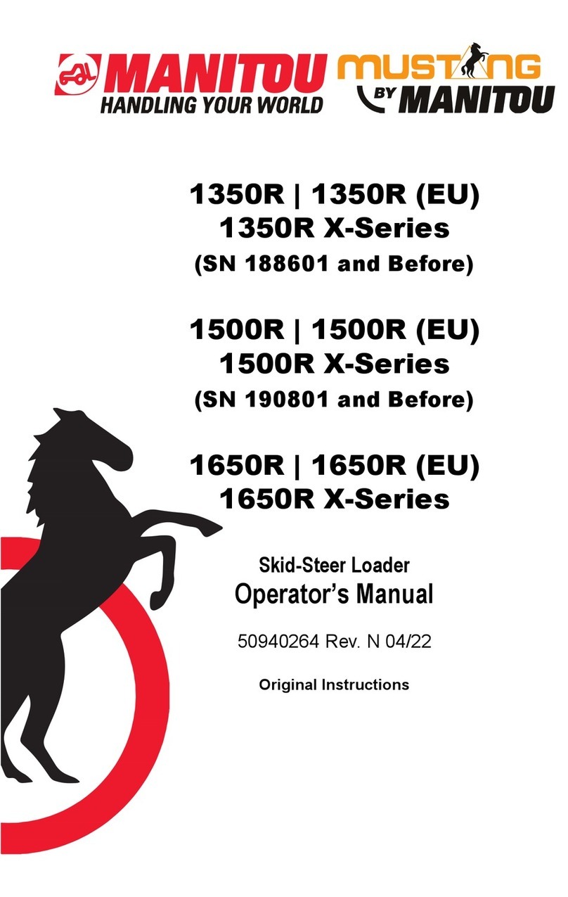 Manitou MUSTANG 1350R X Series Operator's manual