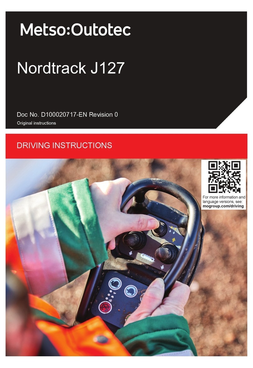 Metso Outotec Nordtrack J127 instructions