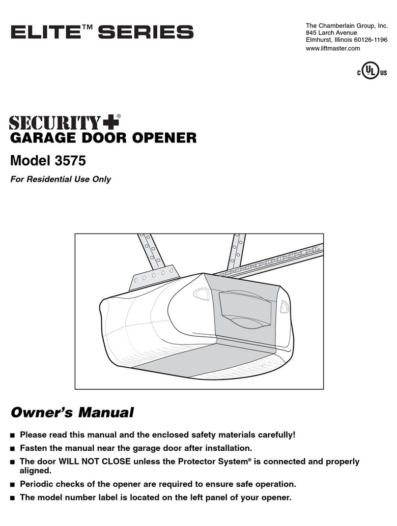 Chamberlain SECURITY+ Elite Series User manual
