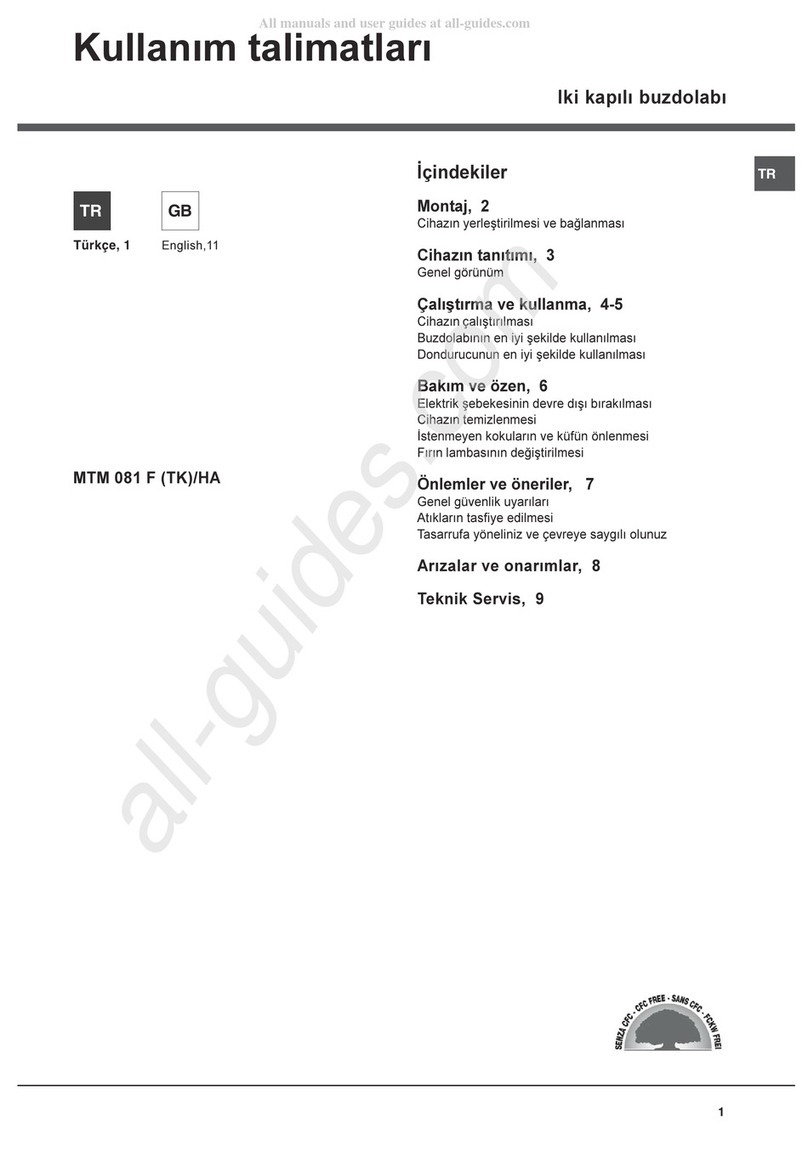 Hotpoint MTM 081 F/HA User manual