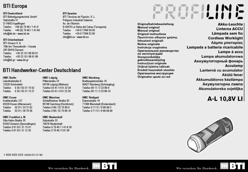 BTI Profiline A-L 10,8V LI Original instructions