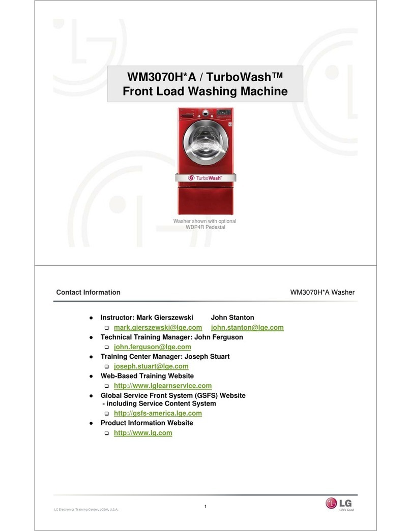 LG TurboWash WM3070H A Series User manual