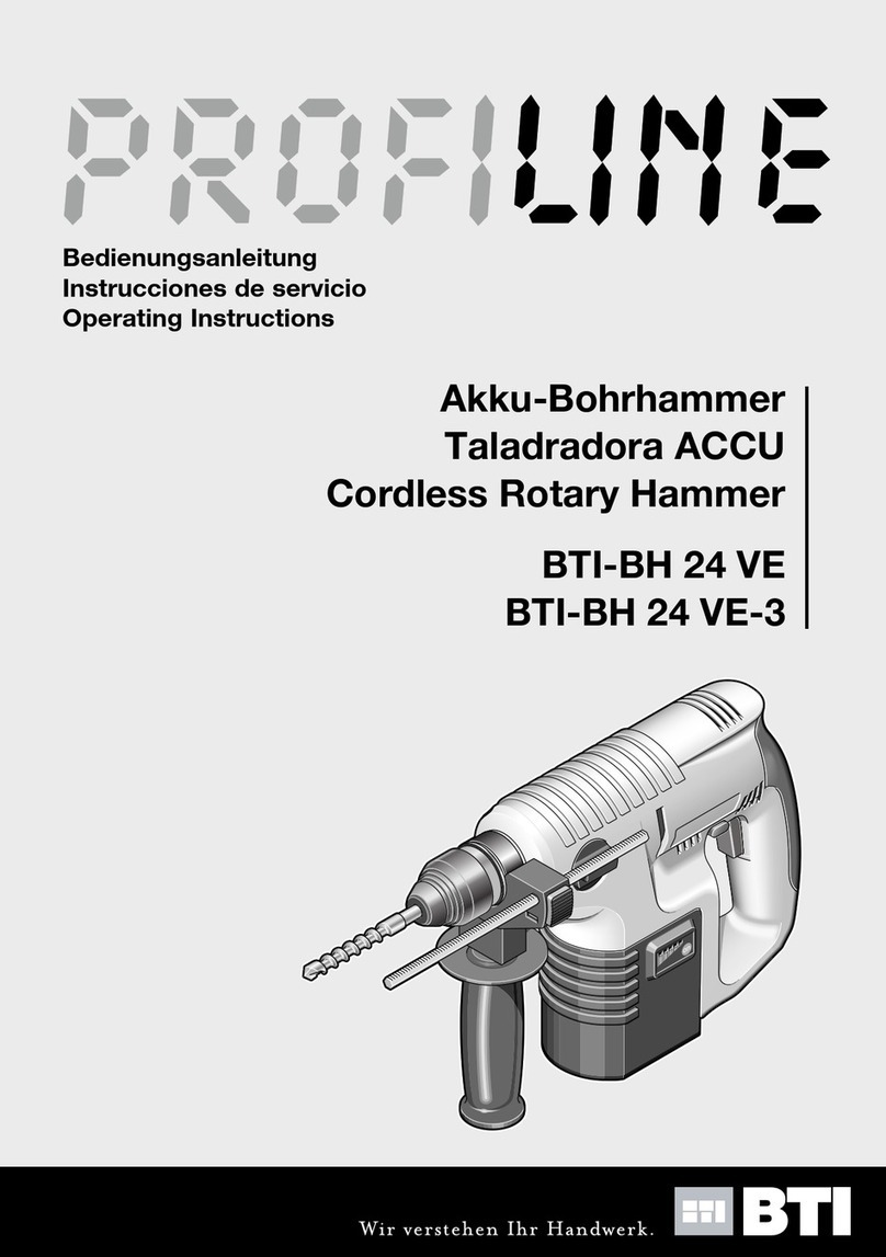 BTI Profiline BTI-BH 24 VE User manual