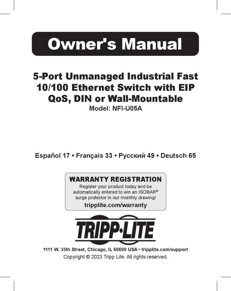 Tripp Lite NFI-U05A User manual Tripp Lite NFI-U05A User manual