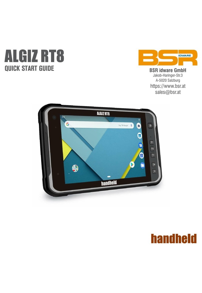 HandHeld ALGIZ RT8 User manual HandHeld ALGIZ RT8 User manual