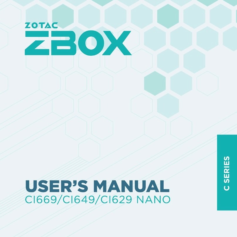 Zotac Zbox C Series User manual