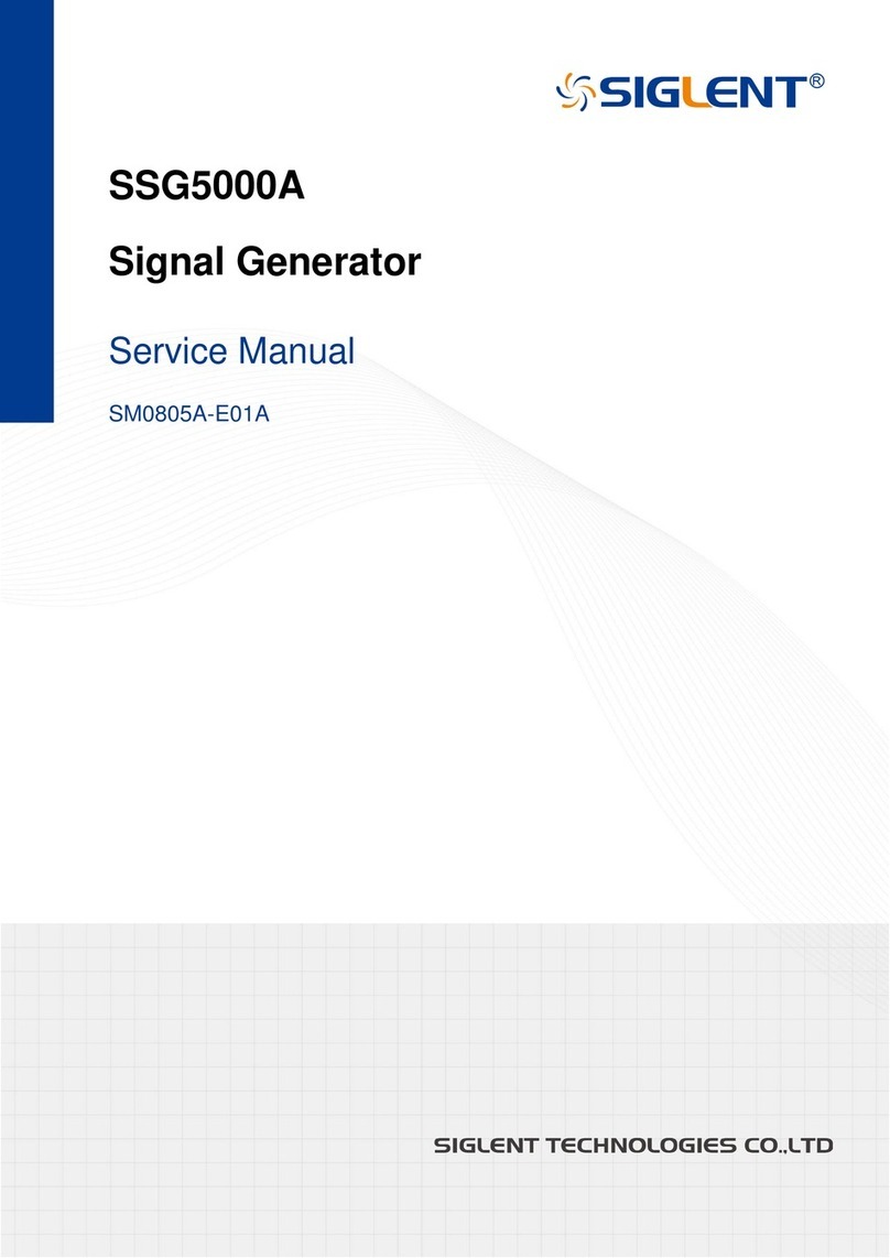 SIGLENT SSG5000A User manual