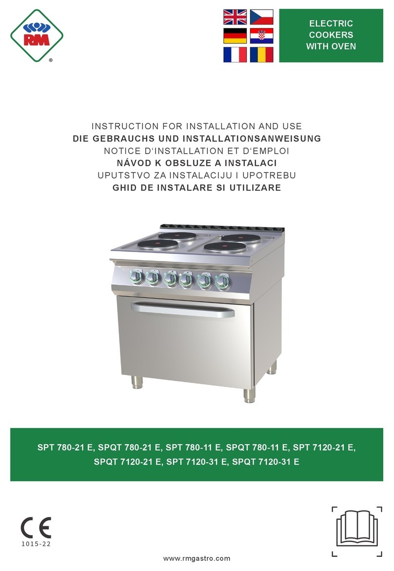 RM Gastro SPT 780-21 E Instructions for installation and use RM Gastro SPT 780-21 E Instructions for installation and use