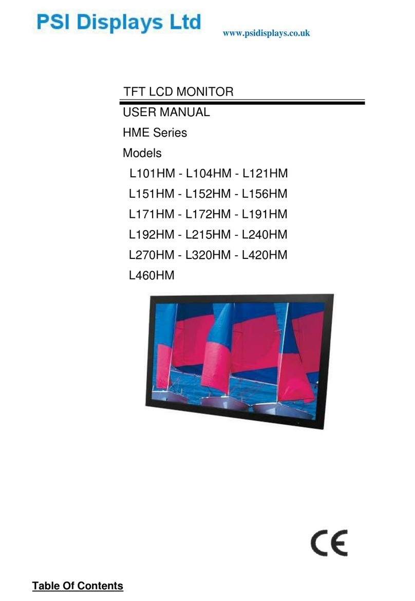 PSI Displays HME Series User manual