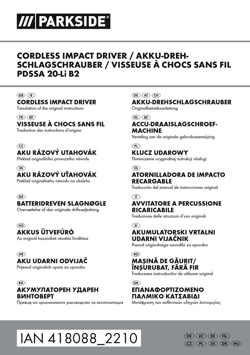 Parkside PDSSA 20-Li B2 User manual