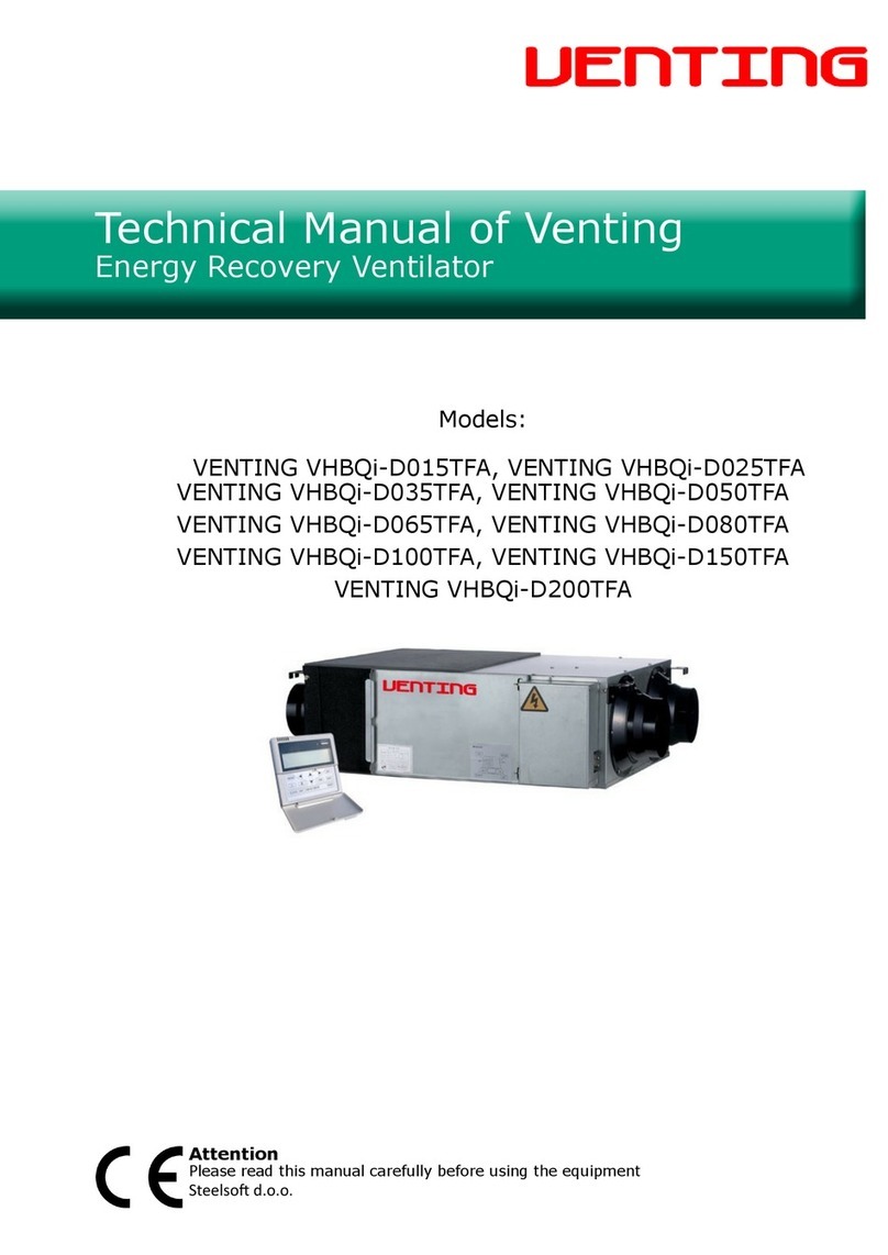 Venting VHBQi-D015TFA User manual