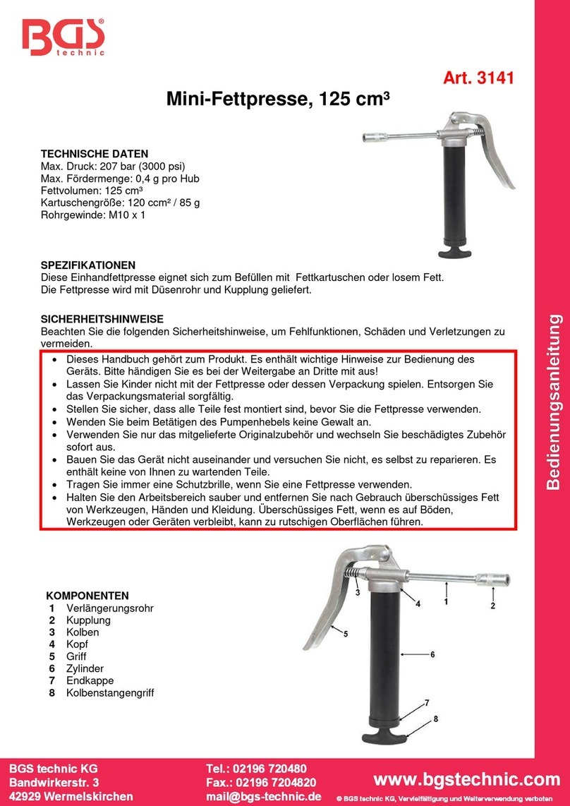 BGS technic 3141 User manual BGS technic 3141 User manual