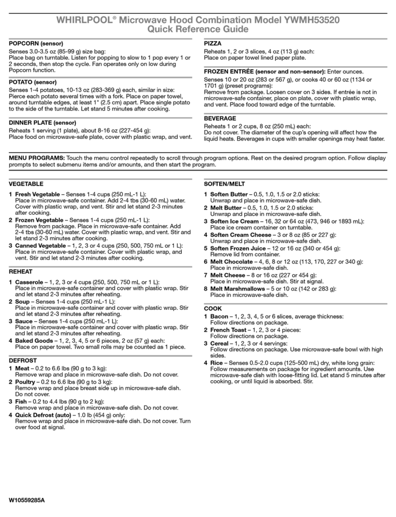 Whirlpool YWMH53520 User manual