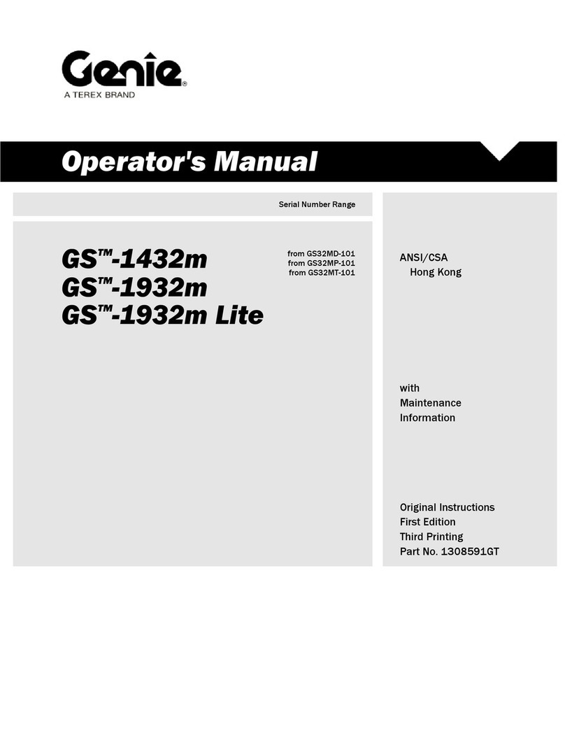 Terex GS32MT-101 User manual