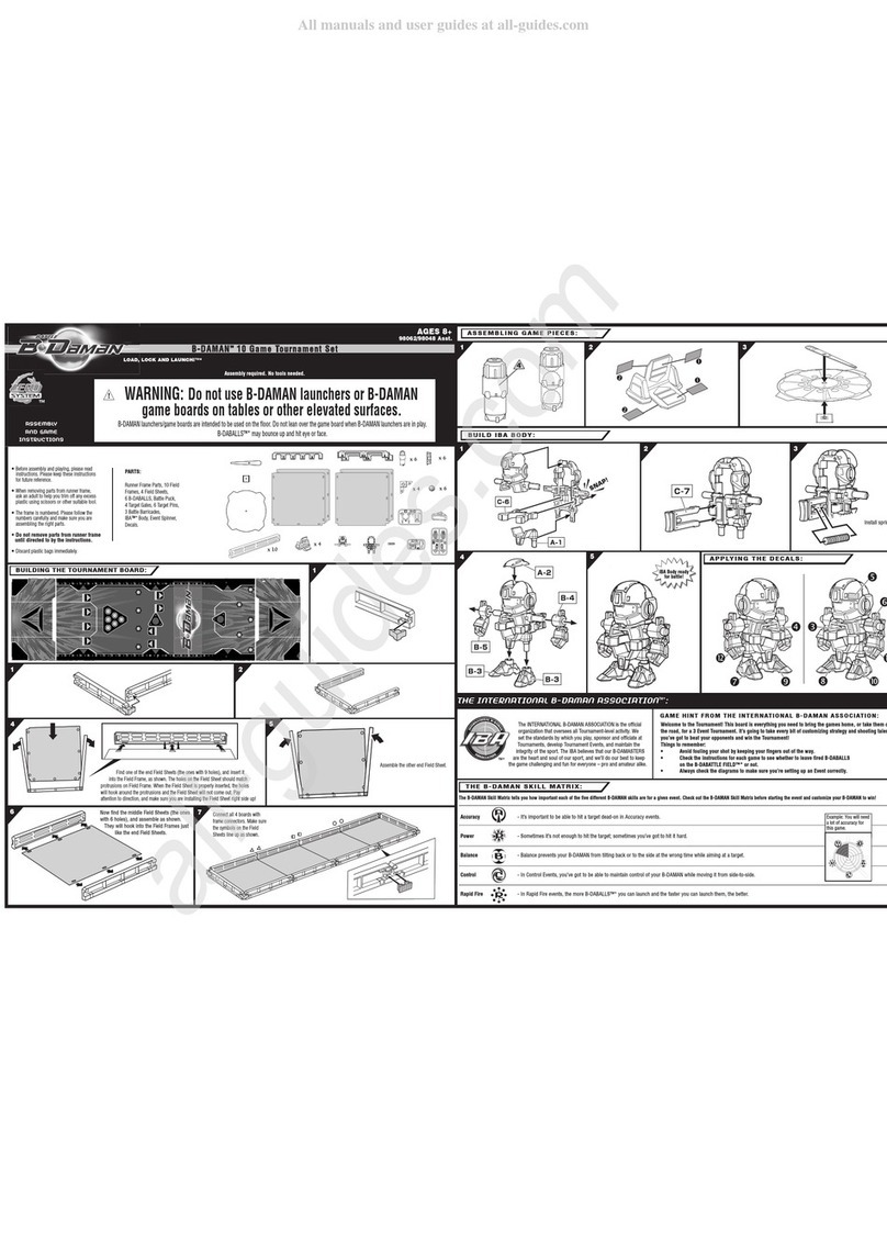 Hasbro B-Daman 10 Game Tournament Set User manual
