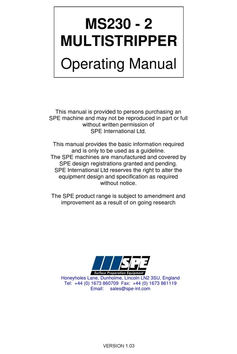 SPE MS230 operating manual SPE MS230 operating manual