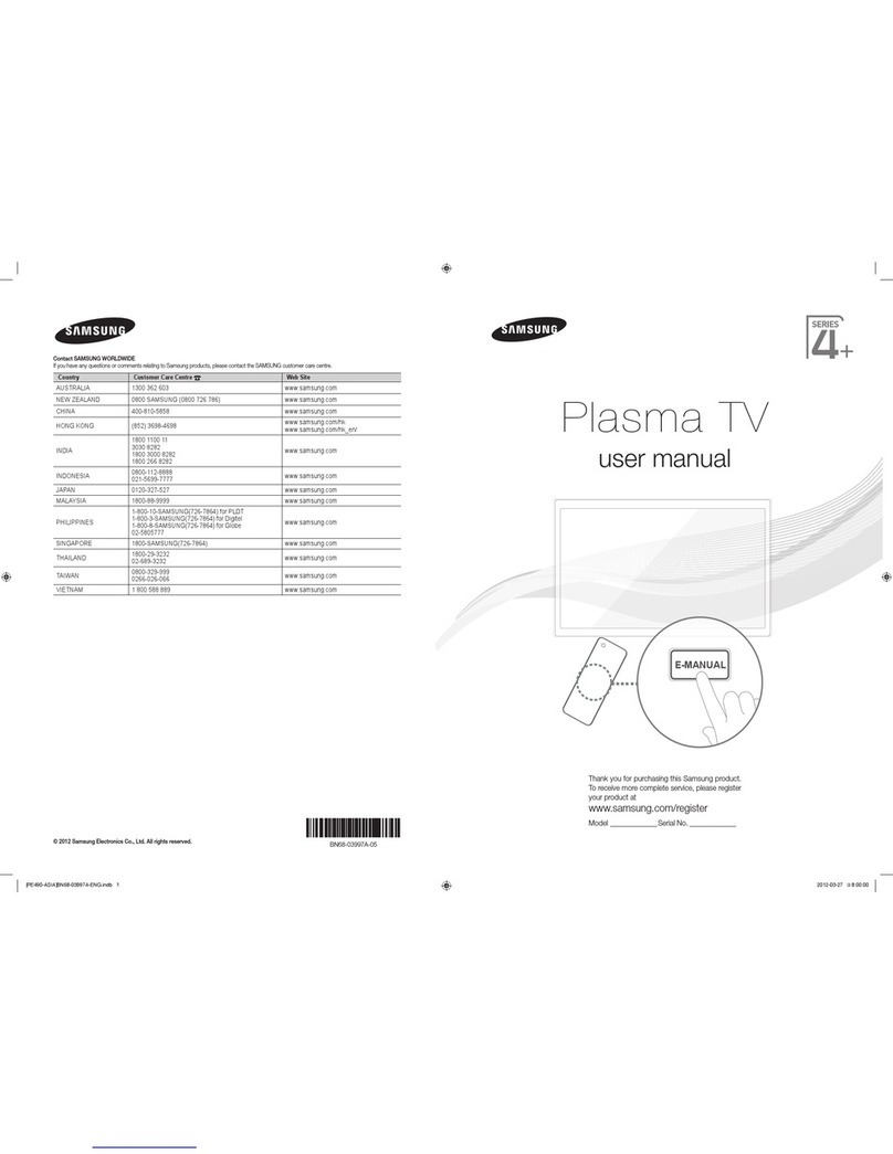 Samsung PS43E490 User manual