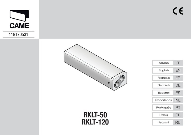 CAME RKLT-120 manual
