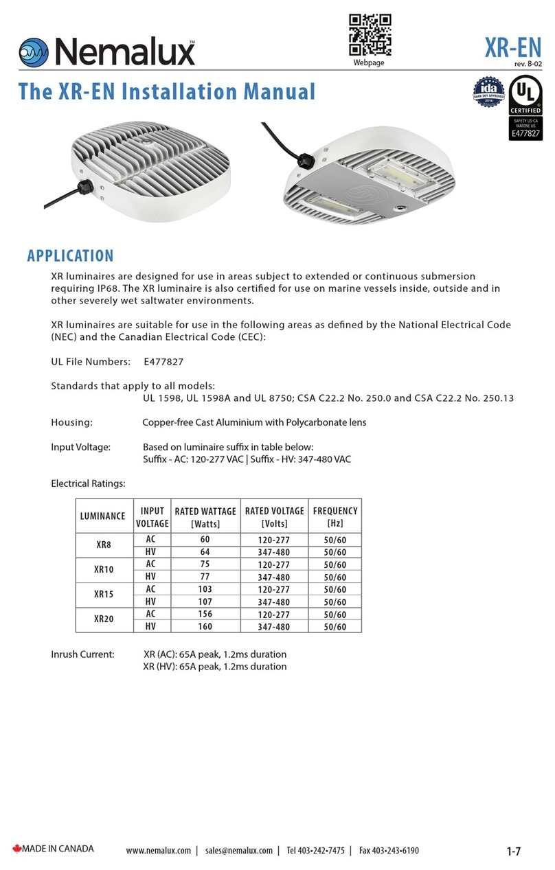 Nemalux XR8 User manual