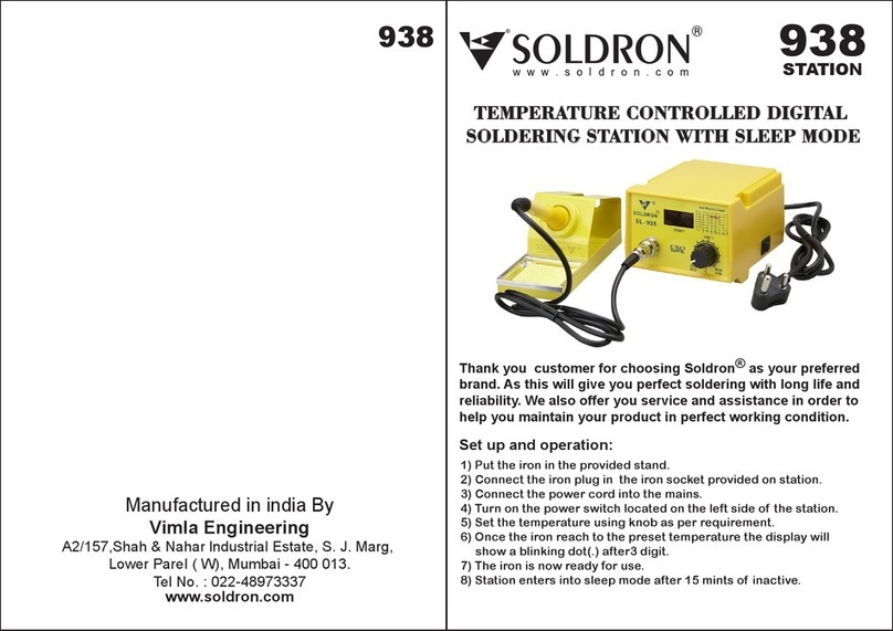 Soldron 938 quick start guide