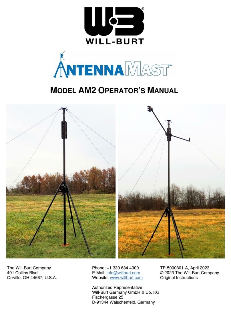 Will Burt AntennaMast AM2 Operator's manual