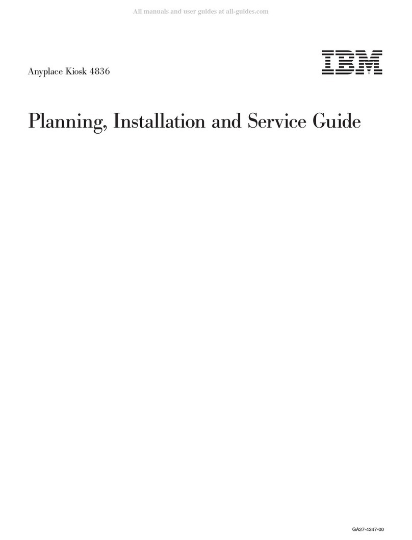 IBM Anyplace Kiosk 4836 Technical manual