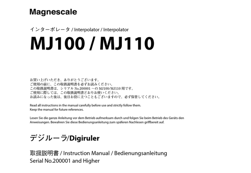 Magnescale MJ100 manual