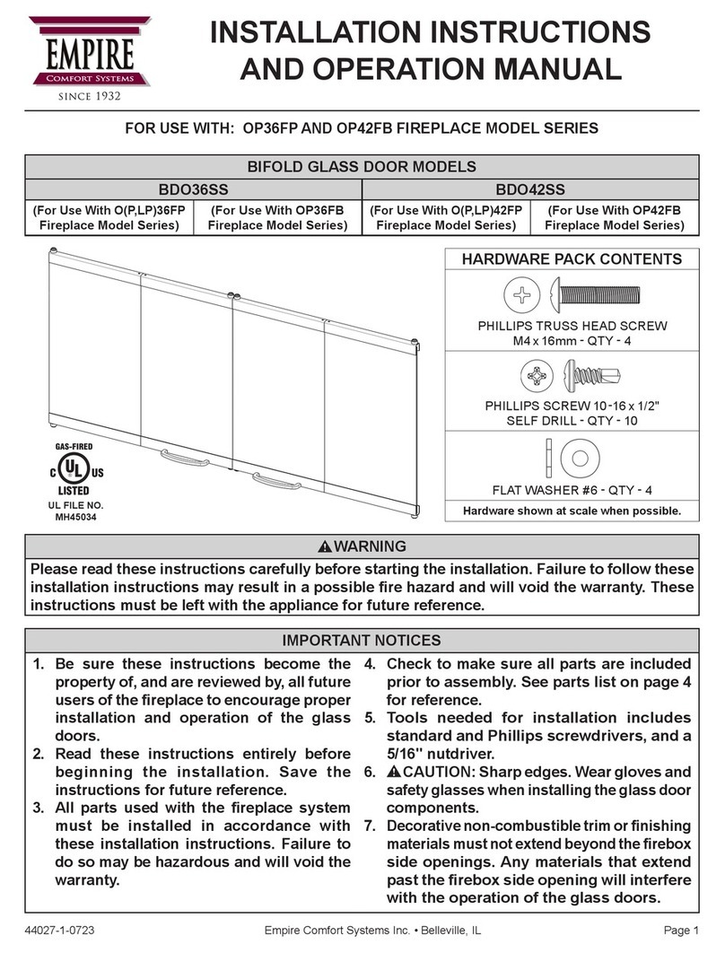Empire Comfort Systems BDO36SS Troubleshooting guide Empire Comfort Systems BDO36SS Troubleshooting guide
