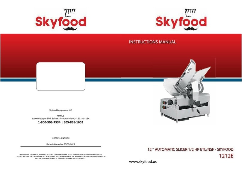 Skyfood 1212E instruction manual