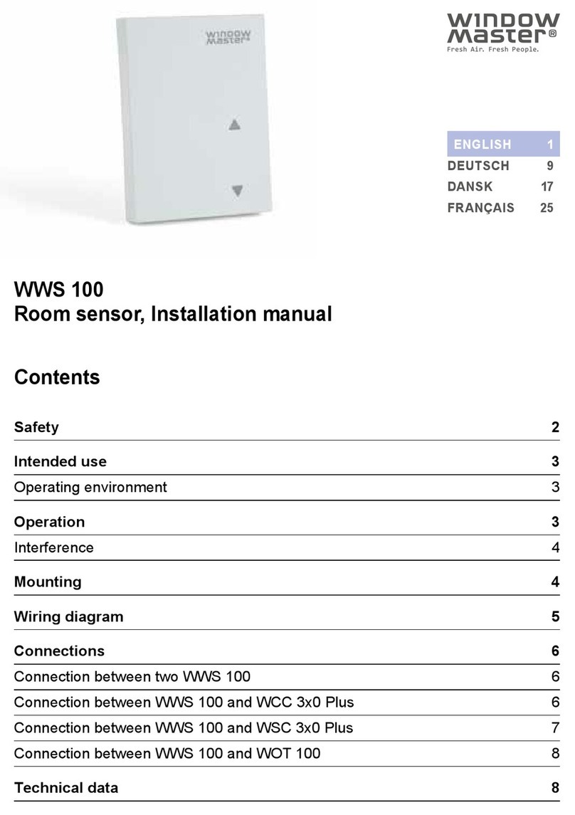 WindowMaster WOT 100 User manual