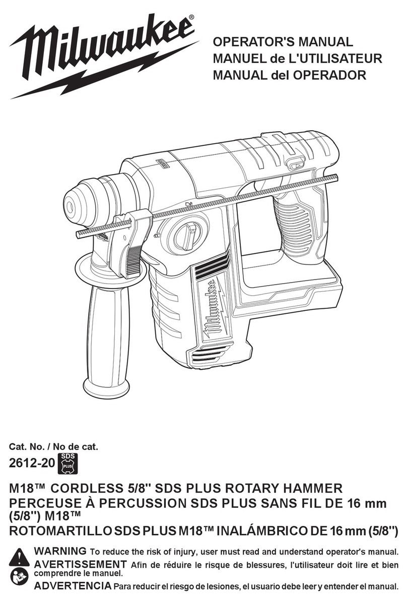 Milwaukee M18 2612-20 User manual