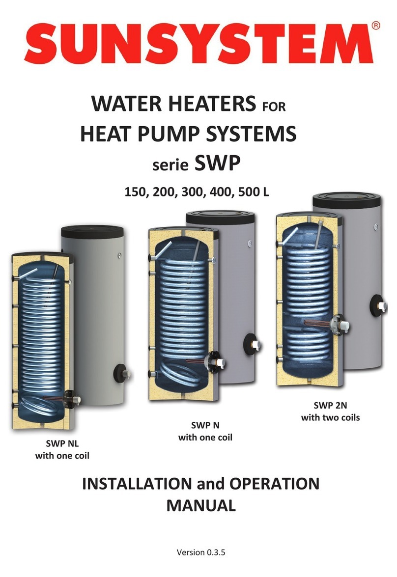 Sunsystem SWP Series Installation and operation manual Sunsystem SWP Series Installation and operation manual