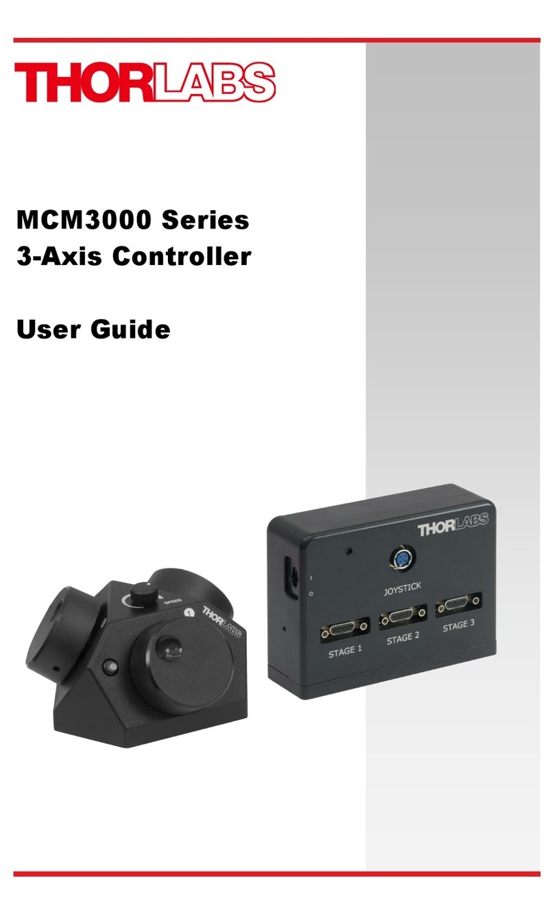 THORLABS MCM3000 Series User manual