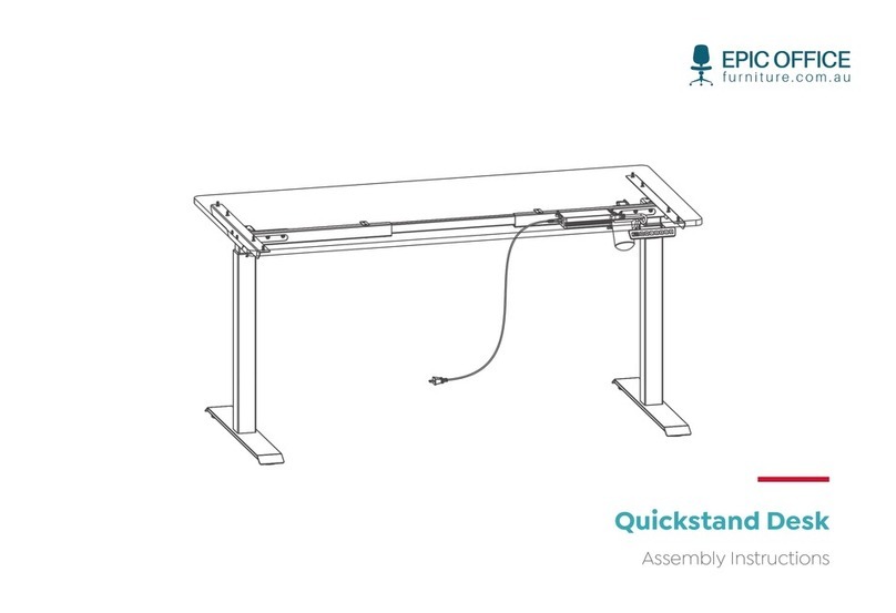 Epic Office Furniture Quickstand Desk Assembly instructions