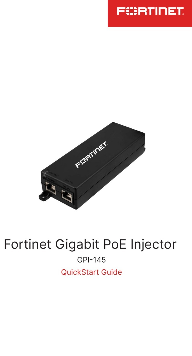 Fortinet GPI-145 quick start guide