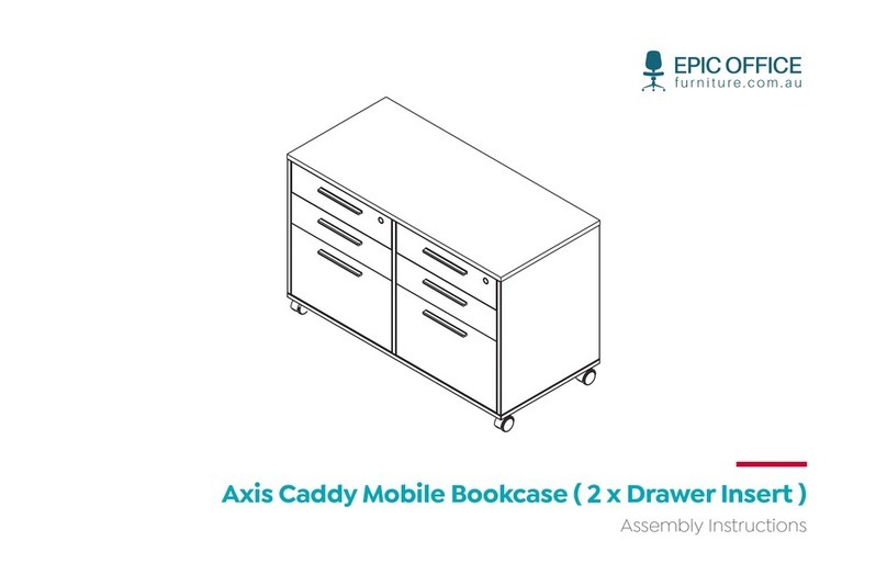 Epic Office Furniture Axis Caddy Mobile Bookcase User manual Epic Office Furniture Axis Caddy Mobile Bookcase User manual