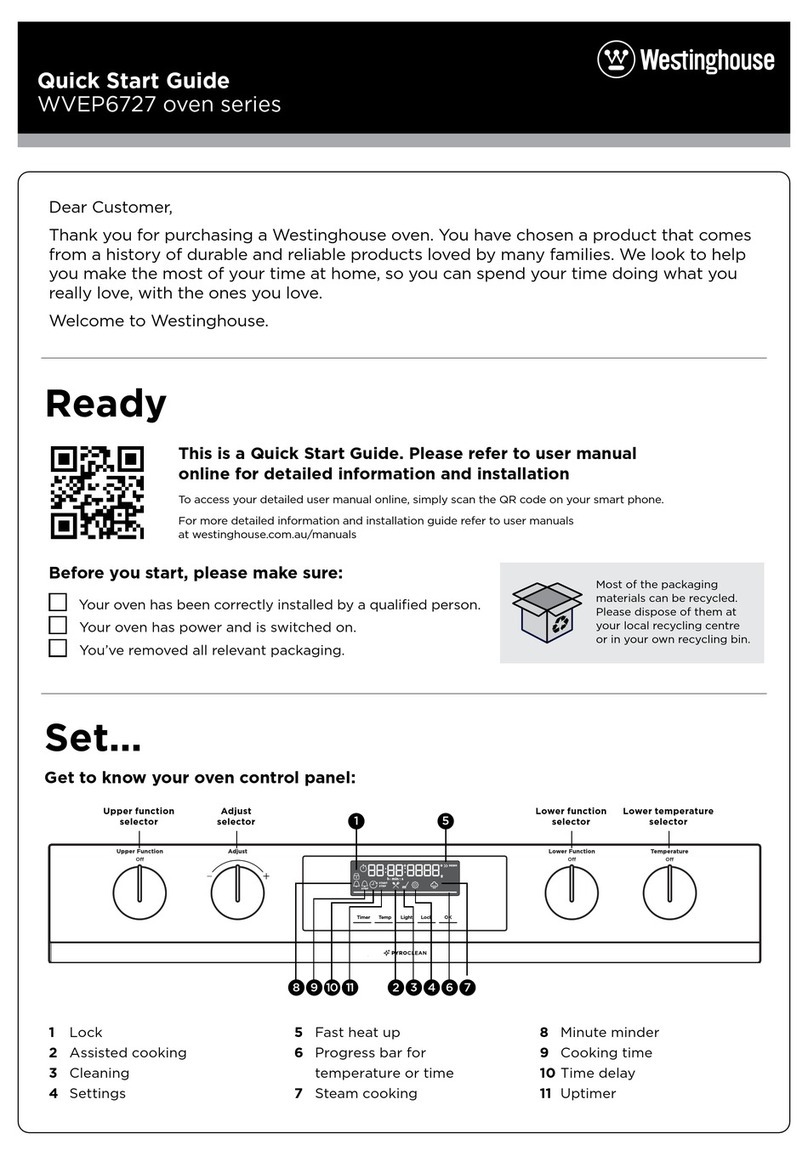 Westinghouse WVEP6727 Series User manual