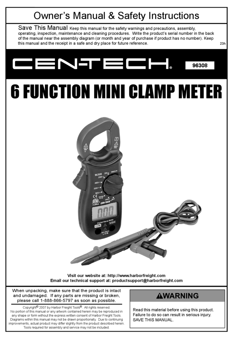 Centech 96308 Owner's manual & safety instructions