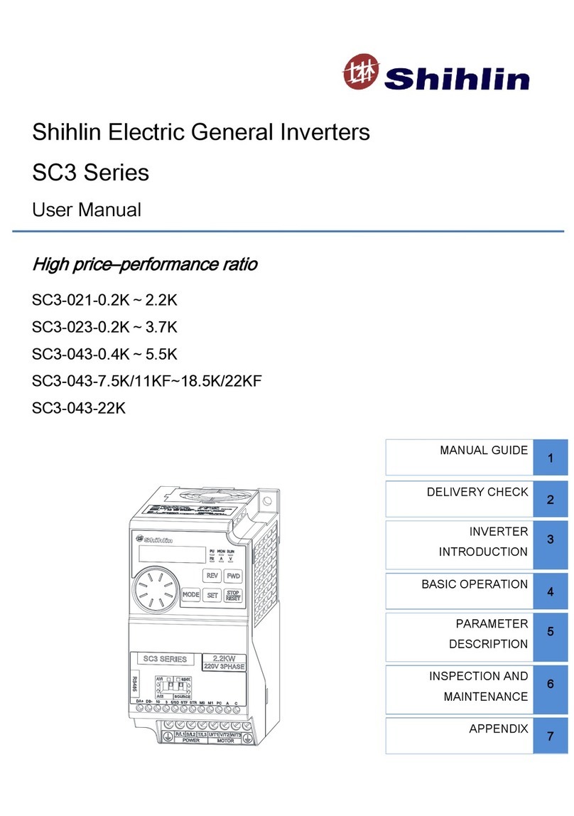 Shihlin electric SC3-043-7.5K/11KF User manual