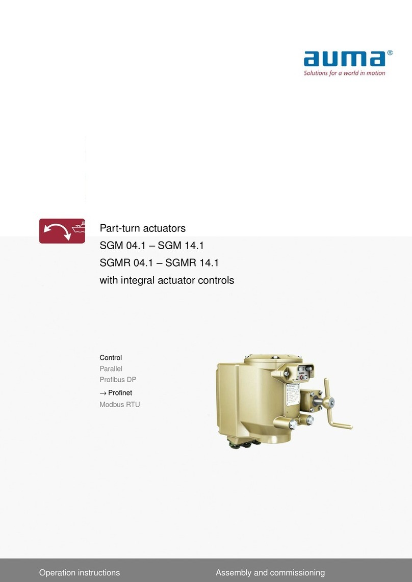 AUMA SGM 04.1 User manual