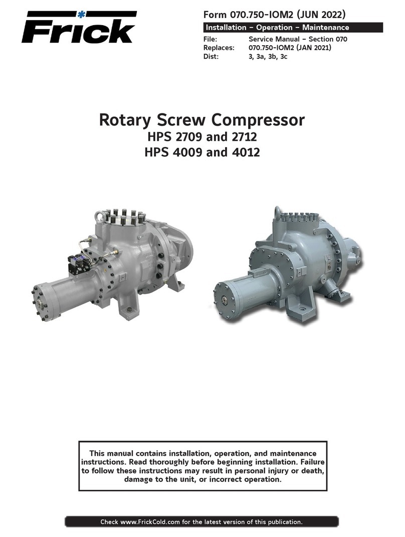 Frick HPS 2709 manual