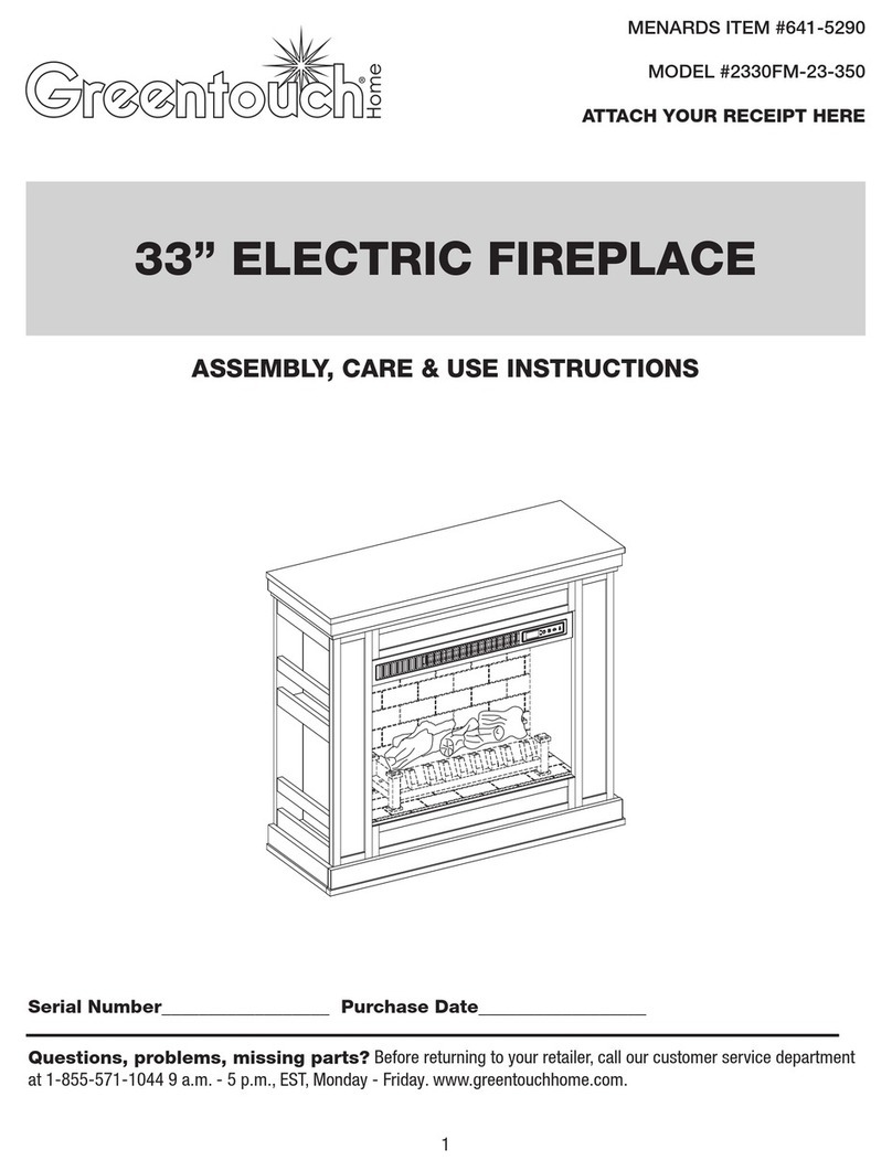 Greentouch 2330FM-23-350 Assembly / care & use instructions
