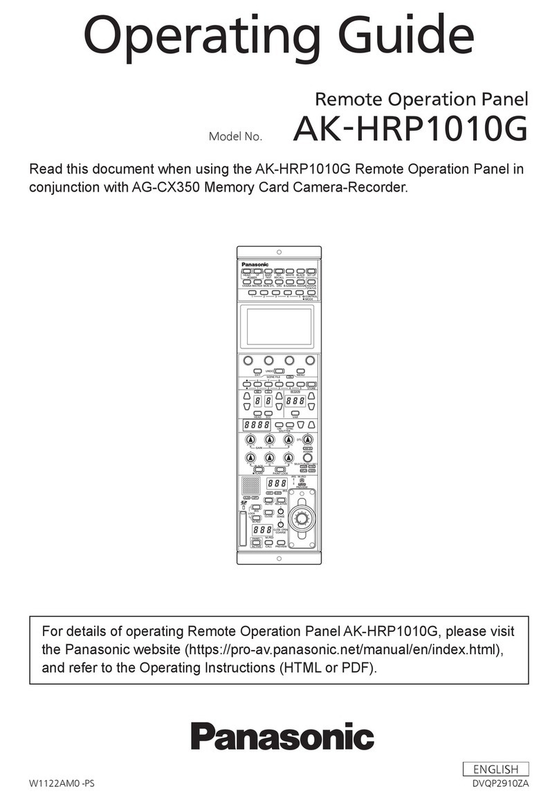 Panasonic AK-HRP1010G User manual