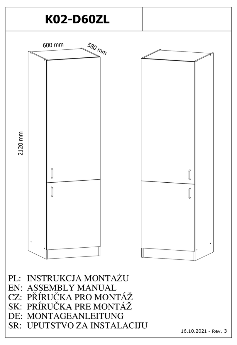GALA MEBLE K02-D60ZL User manual