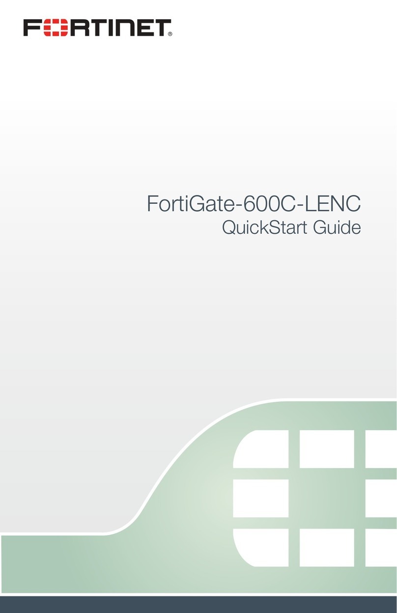 Fortinet FortiGate-600C-LENC quick start guide
