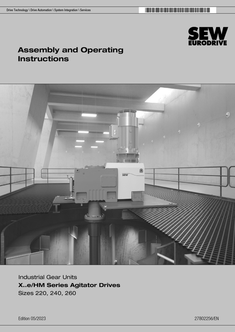 SEW-Eurodrive X e/HM Series Assembly and operating instructions