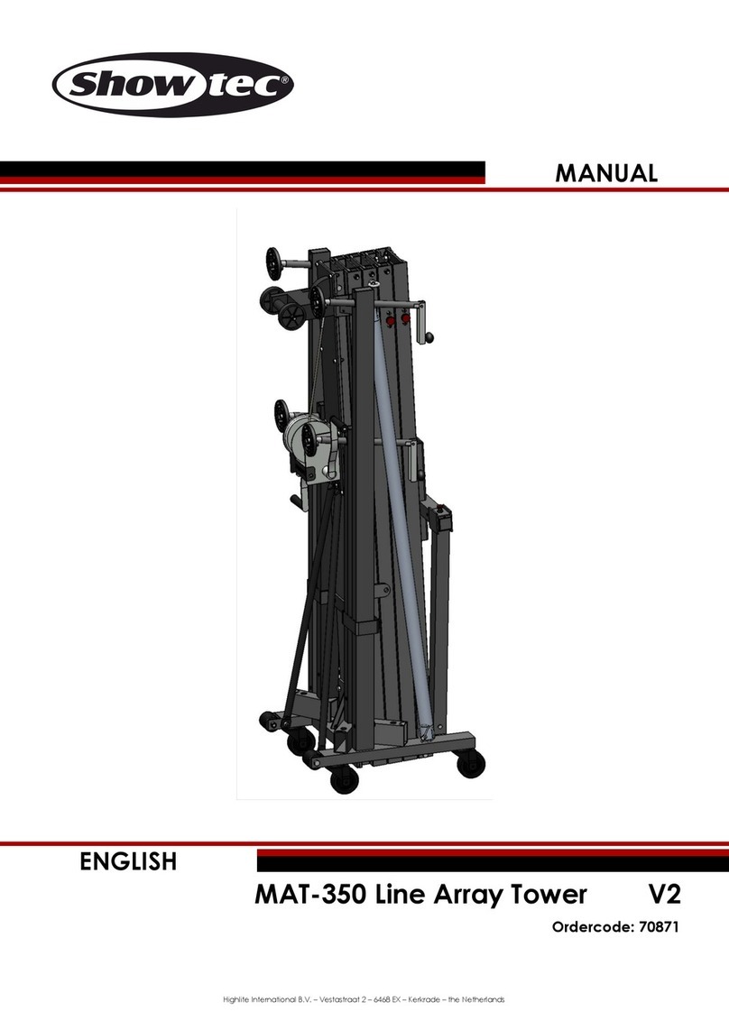 Show Tec MAT-350 Line Array Tower V2 manual