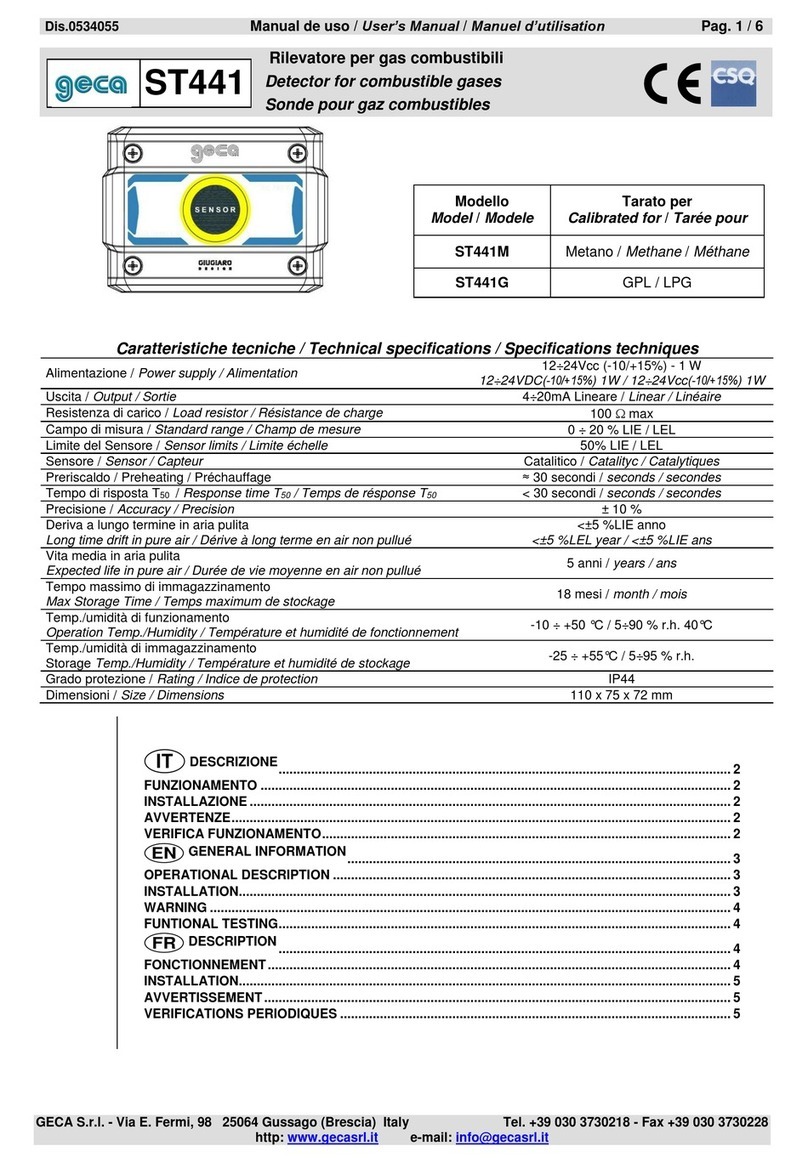 Geca ST441M user manual
