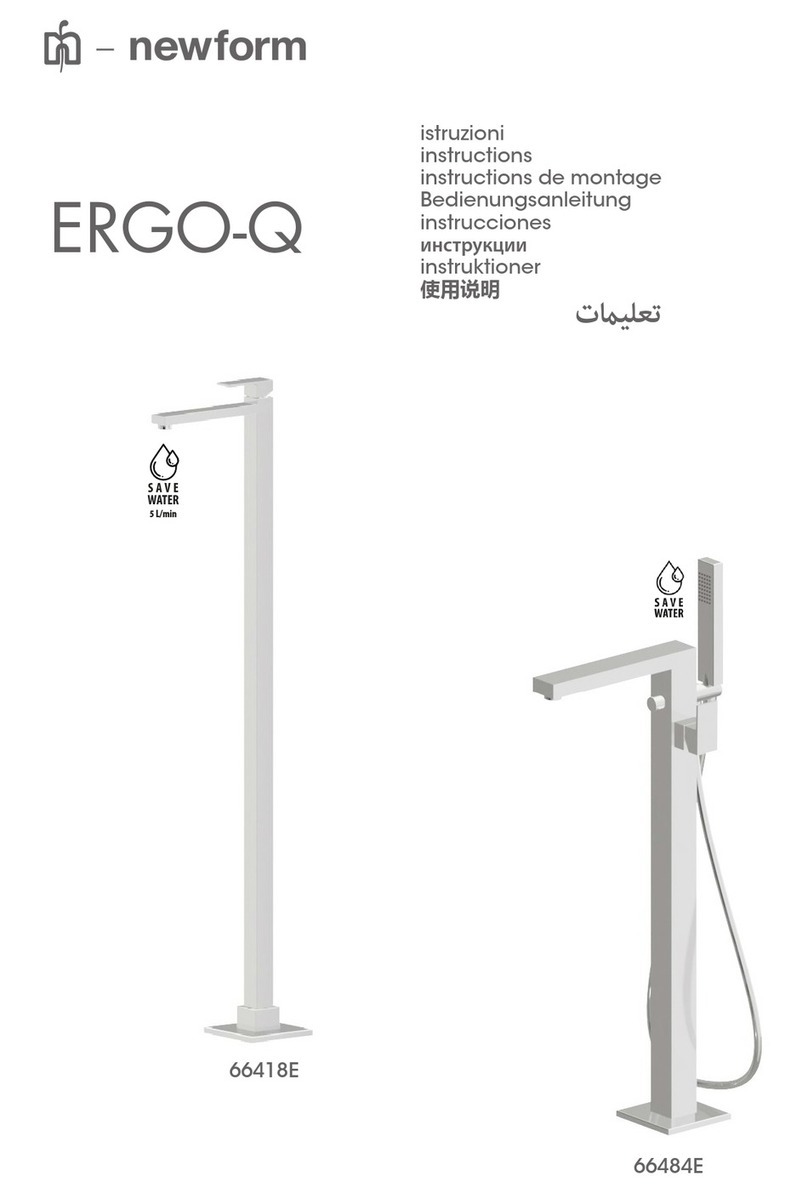 newform ERGO-Q 66418E User manual