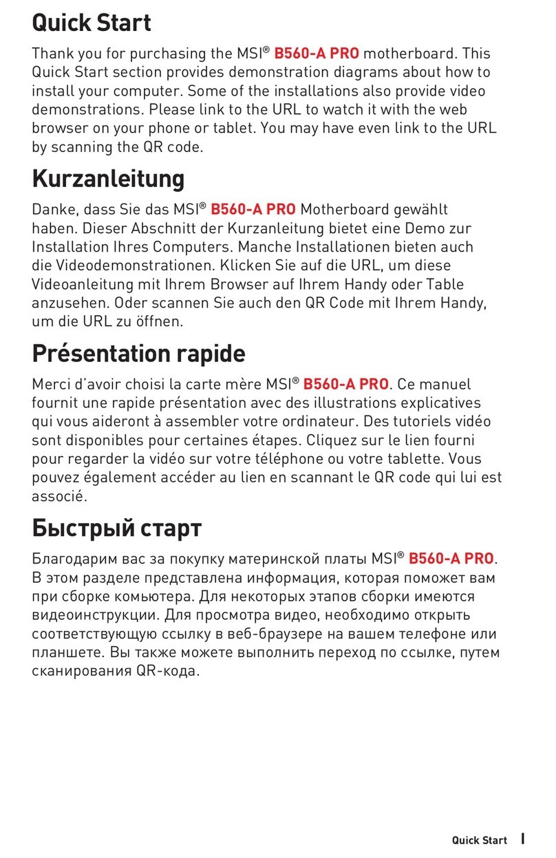 MSI B560-A PRO manual